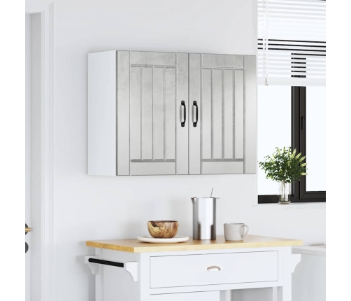 Armario de pared cocina Lucca madera contrachapada gris cemento