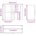 Armario pared cocina puerta cristal Lucca blanca alto brillo