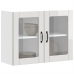 Armario pared cocina puerta cristal Lucca blanca alto brillo