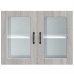 Armario pared cocina puerta de cristal Lucca sonoma gris