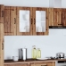 Armario pared cocina puerta de cristal Lucca madera vieja