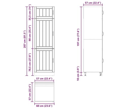 Mueble de cocina Lucca de madera contrachapada blanca