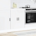 Mueble bajo de cocina Porto madera contrachapada blanca