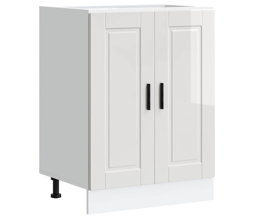 Mueble bajo de cocina porto alto brillo blanco