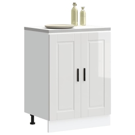 Mueble bajo de cocina porto alto brillo blanco