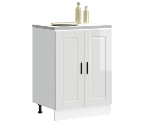 Mueble bajo de cocina porto alto brillo blanco