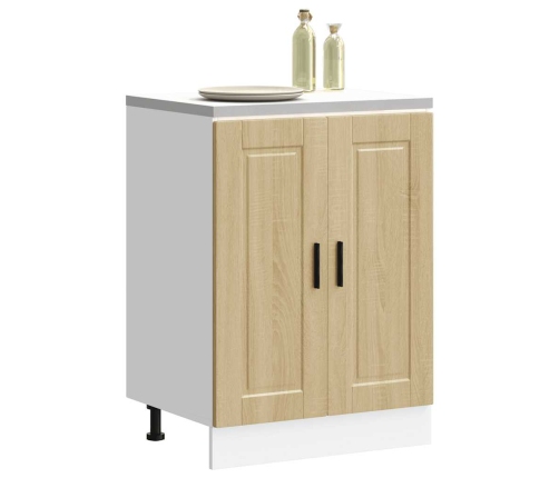 Mueble bajo de cocina porto roble sonoma madera reconstituida