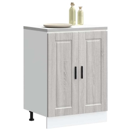 Mueble bajo de cocina porto gris sonoma madera reconstituida