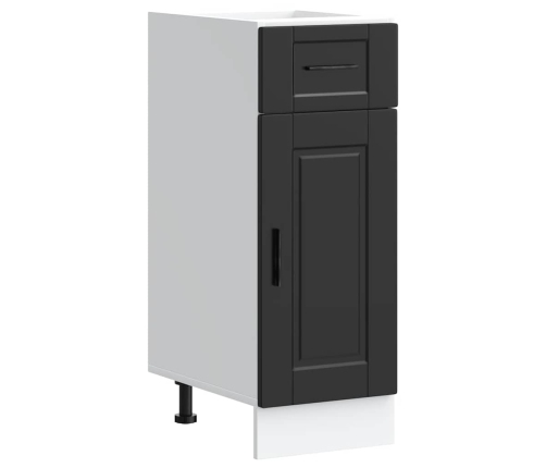 Mueble bajo de cocina Porto madera contrachapada negro