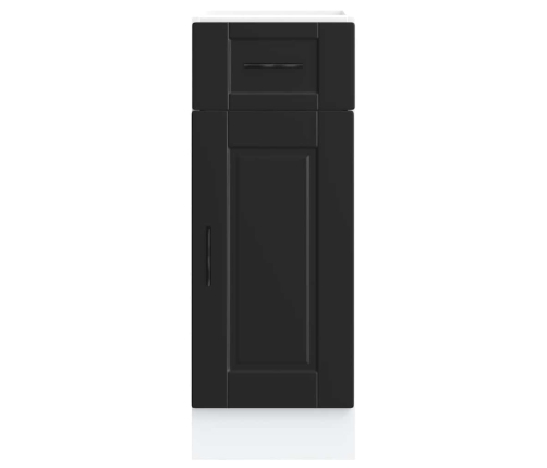 Mueble bajo de cocina Porto madera contrachapada negro