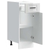 Mueble bajo de cocina porto alto brillo blanco