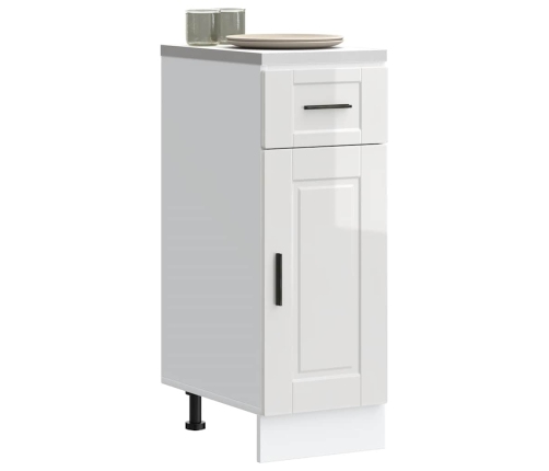 Mueble bajo de cocina porto alto brillo blanco