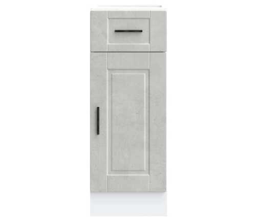 Mueble bajo de cocina porto gris cemento madera reconstituida