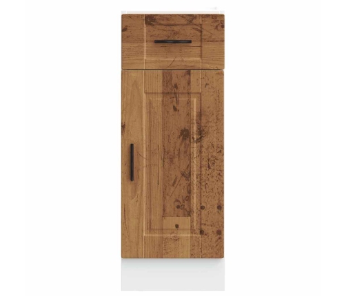 Mueble bajo de cocina porto madera vieja madera reconstituida