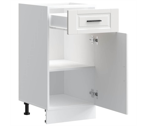 Mueble bajo de cocina Porto madera contrachapada blanca