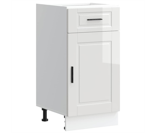 Mueble bajo de cocina porto alto brillo blanco