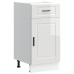 Mueble bajo de cocina porto alto brillo blanco