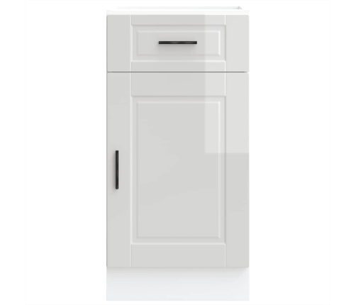 Mueble bajo de cocina porto alto brillo blanco