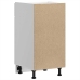 Mueble bajo de cocina porto alto brillo blanco