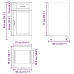 Mueble bajo de cocina porto gris sonoma madera reconstituida