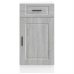 Mueble bajo de cocina porto gris sonoma madera reconstituida
