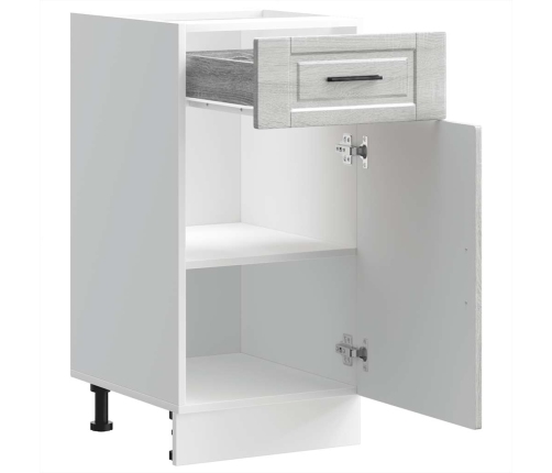 Mueble bajo de cocina porto gris sonoma madera reconstituida