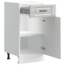 Mueble bajo de cocina porto gris sonoma madera reconstituida