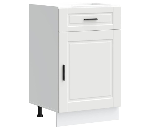 Mueble bajo de cocina Porto madera contrachapada blanca