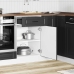 Mueble bajo de cocina Porto madera contrachapada negro