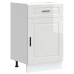 Mueble bajo de cocina porto alto brillo blanco