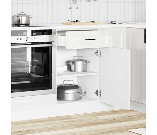 Mueble bajo de cocina porto alto brillo blanco