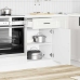 Mueble bajo de cocina porto alto brillo blanco