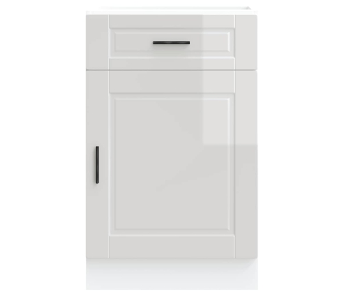 Mueble bajo de cocina porto alto brillo blanco