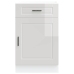 Mueble bajo de cocina porto alto brillo blanco