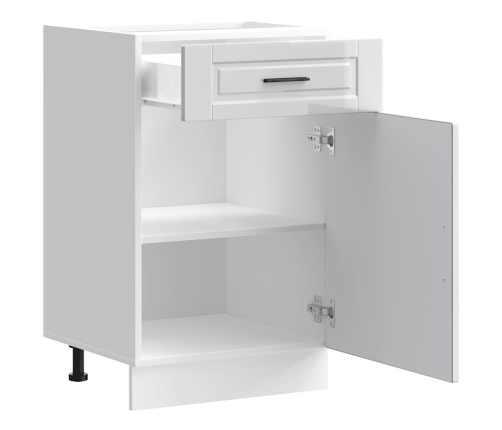 Mueble bajo de cocina porto alto brillo blanco