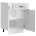 Mueble bajo de cocina porto alto brillo blanco