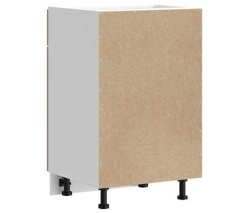 Mueble bajo de cocina porto roble artesano madera reconstituida