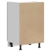 Mueble bajo de cocina porto roble artesano madera reconstituida