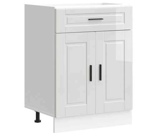 Mueble bajo de cocina porto alto brillo blanco