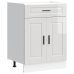 Mueble bajo de cocina porto alto brillo blanco