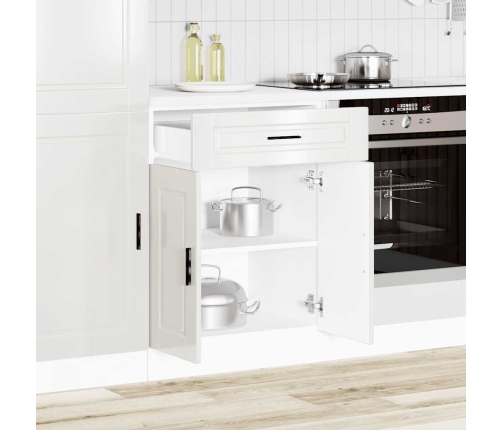 Mueble bajo de cocina porto alto brillo blanco