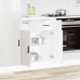 Mueble bajo de cocina porto alto brillo blanco