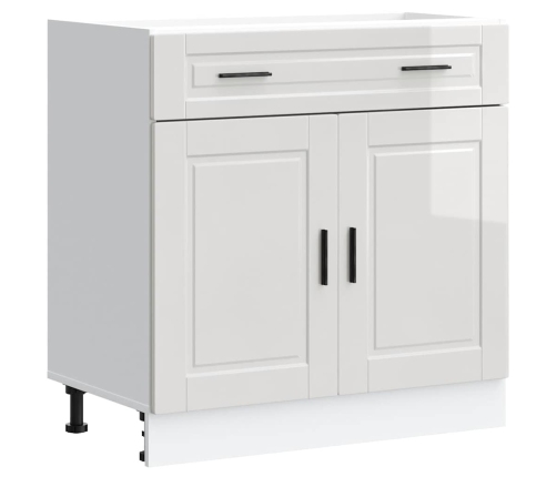 Mueble bajo de cocina porto alto brillo blanco