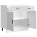 Mueble bajo de cocina porto alto brillo blanco