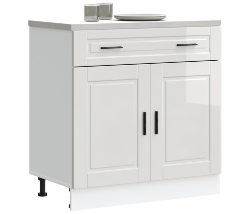 Mueble bajo de cocina porto alto brillo blanco