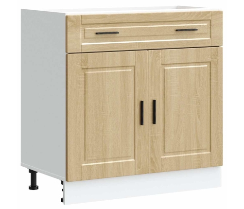 Mueble bajo de cocina porto roble sonoma madera reconstituida