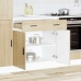 Mueble bajo de cocina porto roble sonoma madera reconstituida