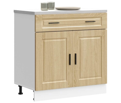 Mueble bajo de cocina porto roble sonoma madera reconstituida