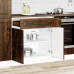 Mueble bajo de cocina porto roble ahumado madera reconstituida