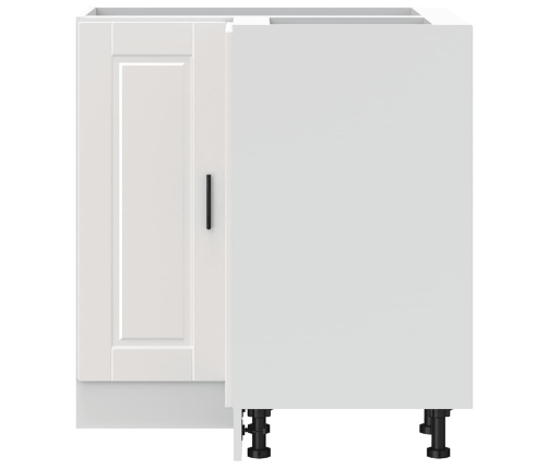 Mueble bajo esquina de cocina porto alto brillo blanco